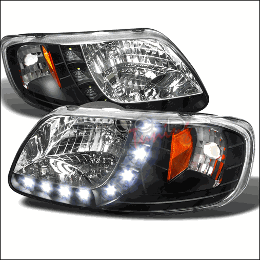 1 Piece Design LED Headlights for 97 to 03 Ford F150, 8 x 16 x 18 in.