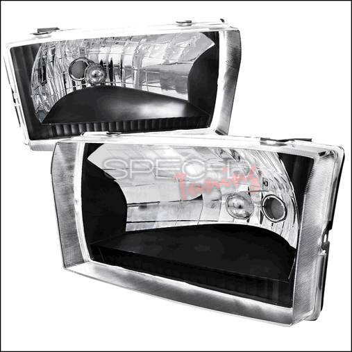 LH-F25099JM-ABM Black Housing Headlight for 99 to 04 Ford F250- 12 x 16 x 18 in.
