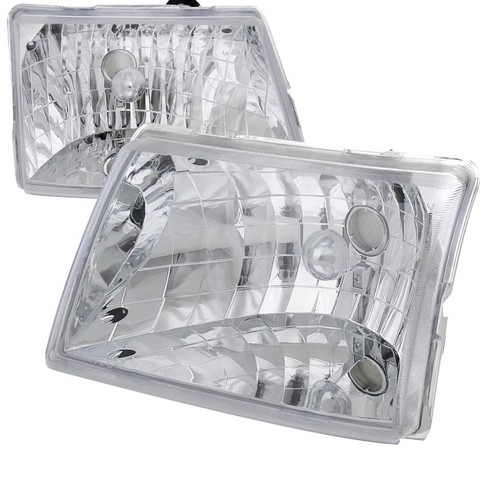 LH-RAN98-ABM Euro Housing Headlight for 98 to 01 Ford Ranger, Chrome - 10 x 12 x 14 in.