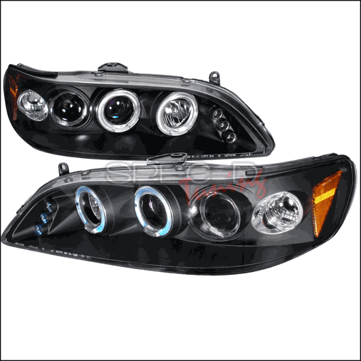 2LHP-ACD98JM-TM Halo LED Projector Headlight for 98 to 02 Honda Accord- Black - 11 x 21 x 26 in.