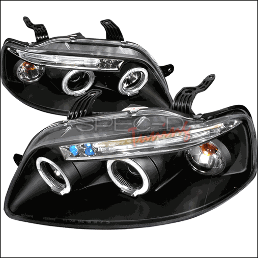 2LHP-AVE045JM-TM Halo LED Projector Headlights for 04 to 08 Chevrolet Aveo- Black - 10 x 21 x 27 in.