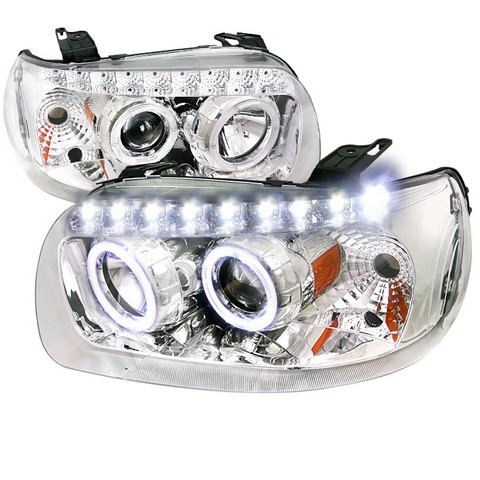 2LHP-ECAP05-RS Projector Headlight Chrome with Amber Reflector for 05 to 07 Ford Escape- 11 x 20 x 20 in.