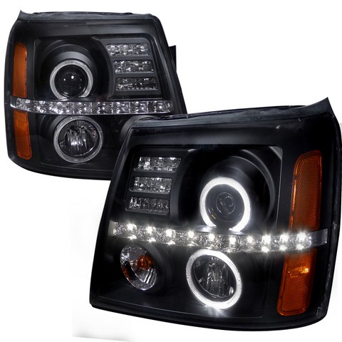 2LHP-ECLD02JM-RS Projector Headlight for 02 to 06 Cadillac Escalade, Black - 16 x 18 x 18 in.