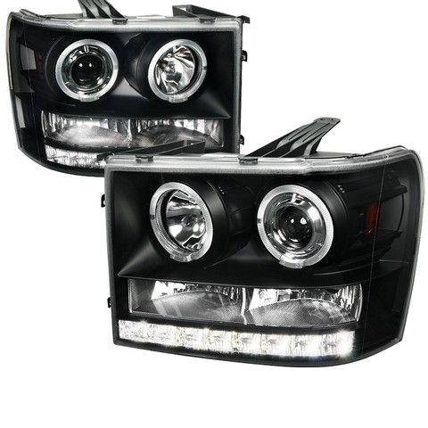 2LHP-SIE07JM-TM Projector Headlight Black Housing for 07 to 12 GMC Sierra- 12 x 18 x 28 in.