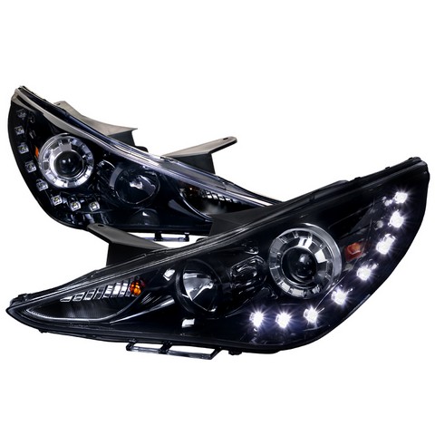 2LHP-SON11G-TM Projector Headlight Gloss Black Housing with Smoke for 11 to Up Hyundai Sonata- 11 x 28 x 33 in.