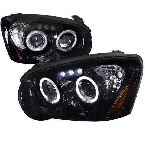 Picture of Spec-D Tuning 2LHP-WRX05G-TM Smoke Gloss Black Housing Projector Headlights for 04 to 05 Subaru Impreza- 10 x 19 x 22 in.
