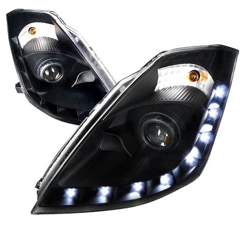 LHP-350Z06JM-RS Projector Headlights for 06 Nissan 350Z, Black - 12 x 19 x 28 in.