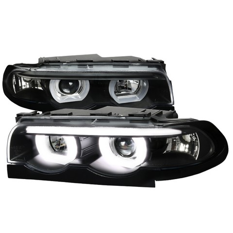 Halo Projector Headlight for 95 to 01 BMW E87- Black - 10 x 22 x 25 in.