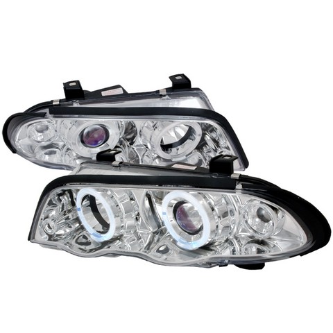 LHP-E46994-TM 4 Door Halo Projector Headlight for 99 to 01 BMW E46- Chrome - 10 x 20 x 25 in.