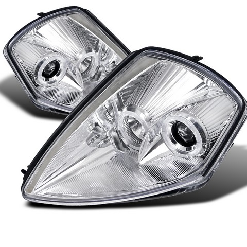 LHP-ELP00-ABM Halo Projector Headlight for 00 to 05 Mitsubishi Eclipse- Chrome - 13 x 17 x 19 in.