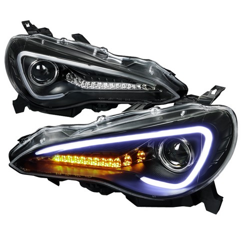 LHP-FRS12JM-TM Projector Headlight Black Housing with LED for 12 to 14 Scion FRS- 12 x 25 x 29 in.