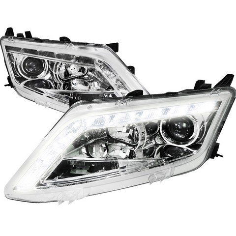 LHP-FUS10-TM Projector Headlights for 10 to Up Ford Fusion, Chrome - 14 x 20 x 28 in.