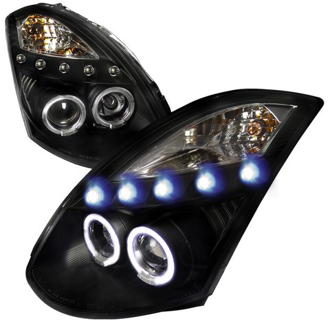 LHP-G35032JM-TM Black Housing Projector Headlight for 03 to 05 Infiniti G35- 10 x 21 x 27 in.