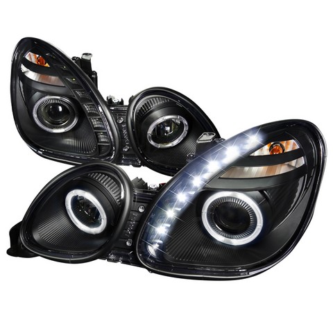 LHP-GS30098JM-RS Halo Projector Headlight Black Housing for 98 to 05 Lexus GS300, 11 x 19 x 24 in.