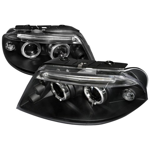 LHP-PAS01JM-TM Halo LED Projector Headlight for 01 to 05 Volkswagen Passat, Black - 10 x 25 x 26 in.