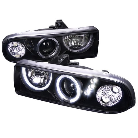 Projector Headlight for 98 to 04 Chevrolet S10, Black - 8 x 16 x 17 in.