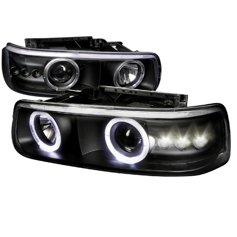 Projector Headlight for 00 to 06 Chevrolet Tahoe, 8 x 16 x 19 in. - Black