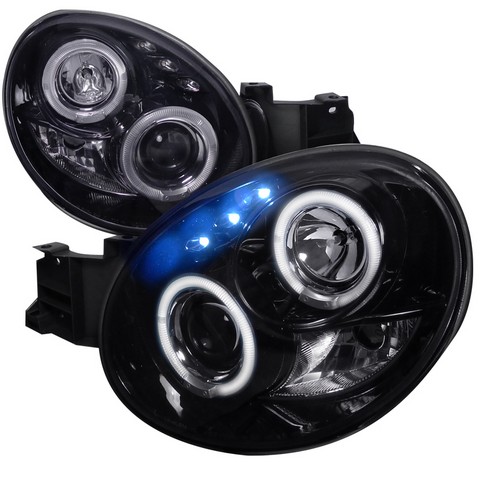 LHP-WRX02G-TM Smoke Gloss Black Housing Projector Headlights for 02 to 03 Subaru Impreza- 11 x 19 x 22 in.