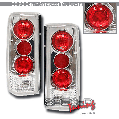 LT-AST85-KS Altezza Tail Lights for 85 to 98 Chevrolet Astro- Chrome - 10 x 12 x 18 in.