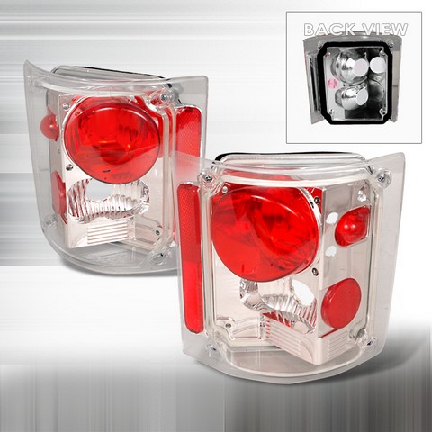LT-C1073-KS Altezza Tail Lights for 73 to 87 Chevrolet C10- Chrome - 10 x 12 x 18 in.