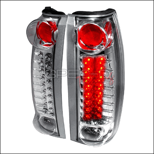 LT-C1088CLED-TM LED Tail Lights for 88 to 98 Chevrolet C10- 10 x 12 x 18 in. - Chrome
