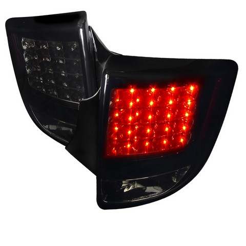 LT-CEL00BBLED-TM LED Tail Lights Glossy Black Housing with Smoke for 00 to 05 Toyota Celica, 17 x 15 x 25 in.