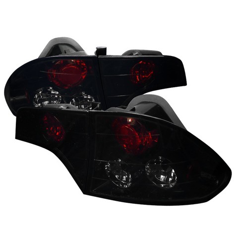 LT-CV064BB-TM 4 Doors Euro Tail Lights Glossy Black Housing with Smoke for 06 to 10 Honda Civic- 12 x 14 x 22 in.