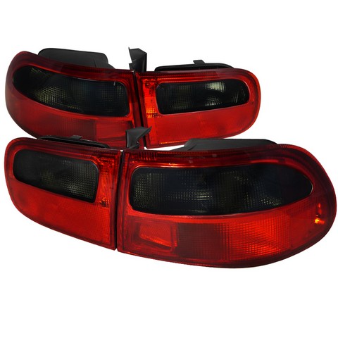 LT-CV923RG-RS 3 Door Tail Light for 92 to 95 Honda Civic- Red & Clear - 10 x 19 x 25 in.