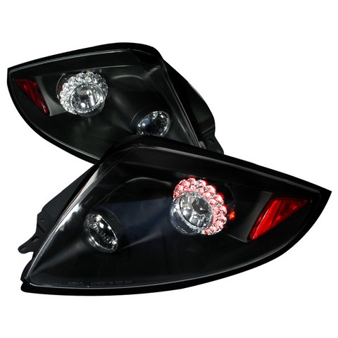 LT-ELP06JMLED-TM LED Tail Lights for 06 to 07 Mitsubishi Eclipse- Black - 10 x 25 x 25 in.