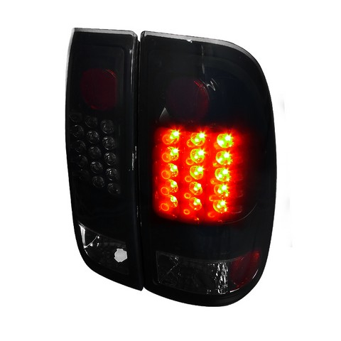 LT-F15097BBLED-TM LED Tail Light Glossy Black Housing with Smoke Styleside for 97 to 03 Ford F150- 11 x 19 x 22 in.