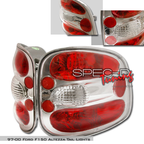 LT-F150F97-KS Altezza Tail Lights for 97 to 00 Ford F150- Chrome - 23 x 15 x 6 in.