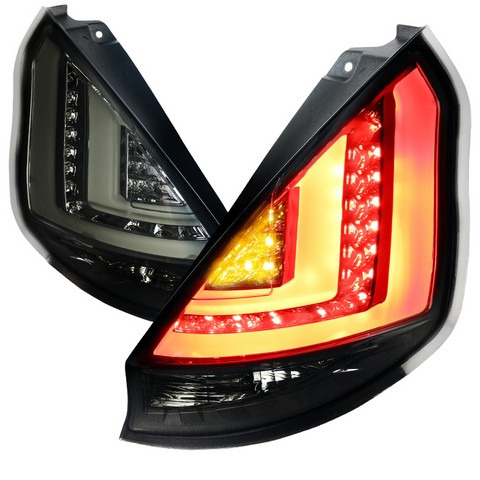 LED Tail Lights for 11 to 12 Ford Fiesta- Smoked