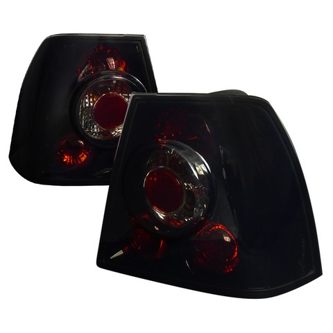 LT-JET99BB-TM Euro Tail Lights Glossy Black Housing with Smoke for 99 to 04 Volkswagen Jetta- 12 x 16 x 18 in.