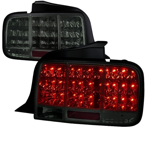 LT-MST05GLED-SQ-TM 05-09 Ford Mustang Sequential LED Tail Light for 05 to 09 Ford Mustang, Smoke - 21 x 22 x 26 in.