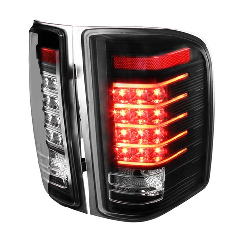 LT-SIV07JMLED-RS LED Tail Lights for 07 to 13 Chevrolet Silverado- Black - 12 x 11 x 18 in.