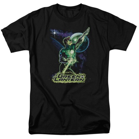 Jla-Hal Galaxy Short Sleeve Adult 18-1 Tee- Black - Large