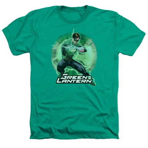 Jla-Spin Adult Heather Tee- Kelly Green - Medium