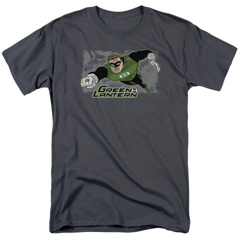 Jla-Space Cop Short Sleeve Adult 18-1 Tee- Charcoal - Small
