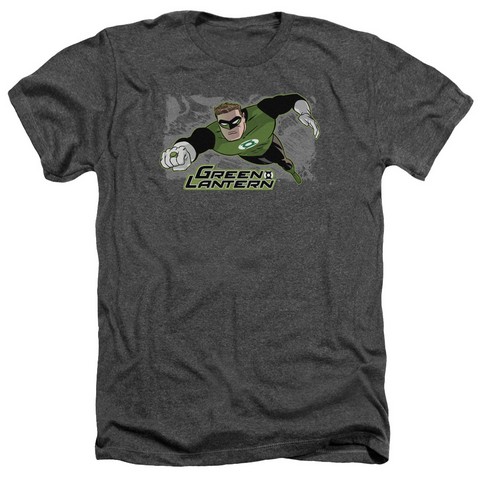Jla-Space Cop Adult Heather Tee- Charcoal - Medium