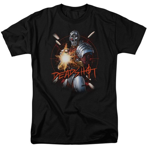 Jla-Deadshot Short Sleeve Adult 18-1 Tee- Black - Small