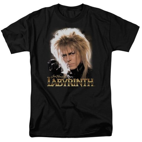 Labyrinth-Jareth Short Sleeve Adult 18-1 Tee- Black - 4X