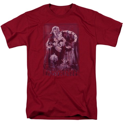 Labyrinth-Goblin Baby Short Sleeve Adult 18-1 Tee- Cardinal - Medium