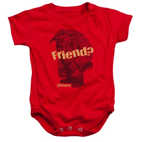 Labyrinth-Ludo Friend Infant Snapsuit- Red - Large 18 Months