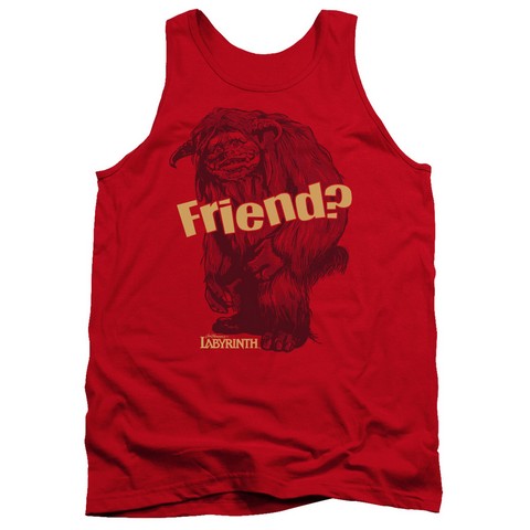 Labyrinth-Ludo Friend Adult Tank Top- Red - Medium