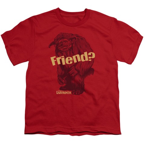 Labyrinth-Ludo Friend Short Sleeve Youth 18-1 Tee- Red - Medium