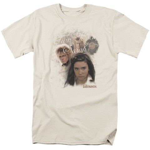Labyrinth-Turn Back Sarah Short Sleeve Adult 18-1 Tee- Cream - Medium