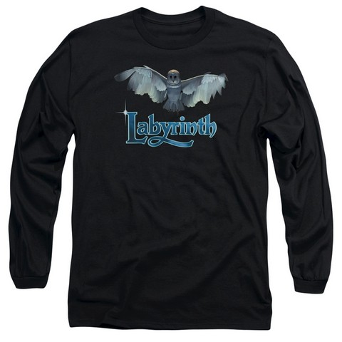 Labyrinth-Title Sequence Long Sleeve Adult 18-1 Tee- Black - Medium