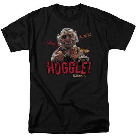 Labyrinth-Hoggle Short Sleeve Adult 18-1 Tee- Black - XL
