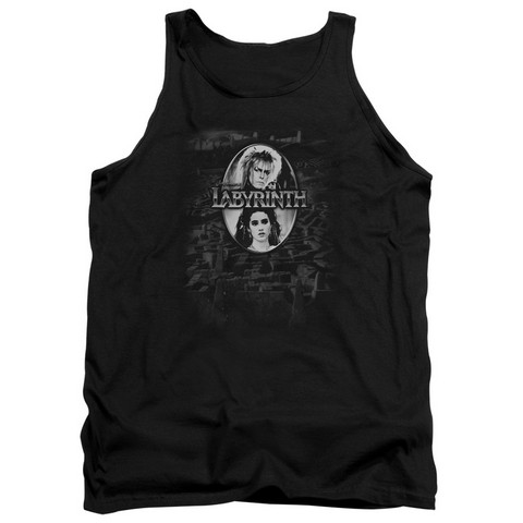 Labyrinth-Maze Adult Tank Top- Black - Medium