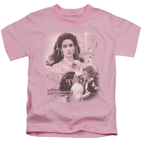 Labyrinth-Sarah Short Sleeve Juvenile 18-1 Tee- Pink - Medium 5-6